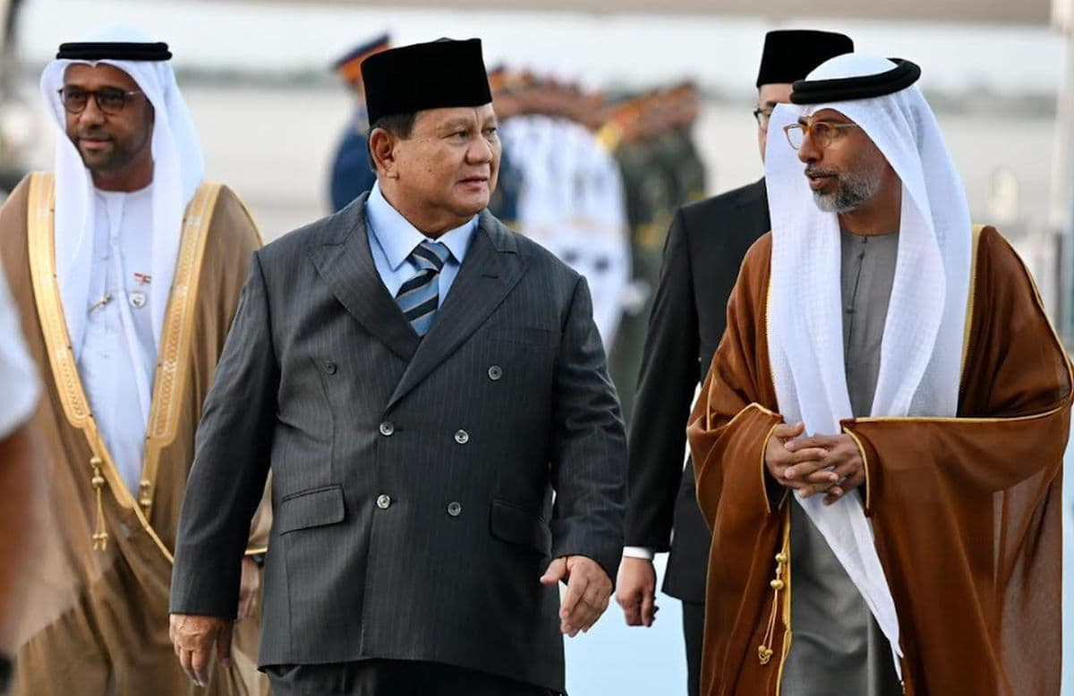 Prabowo Tiba di Abu Dhabi Temui Presiden MBZ