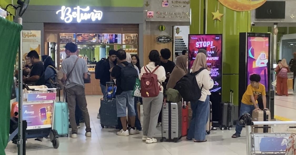 H-7 Lebaran 2026, Stasiun Gambir Ramai Pemudik