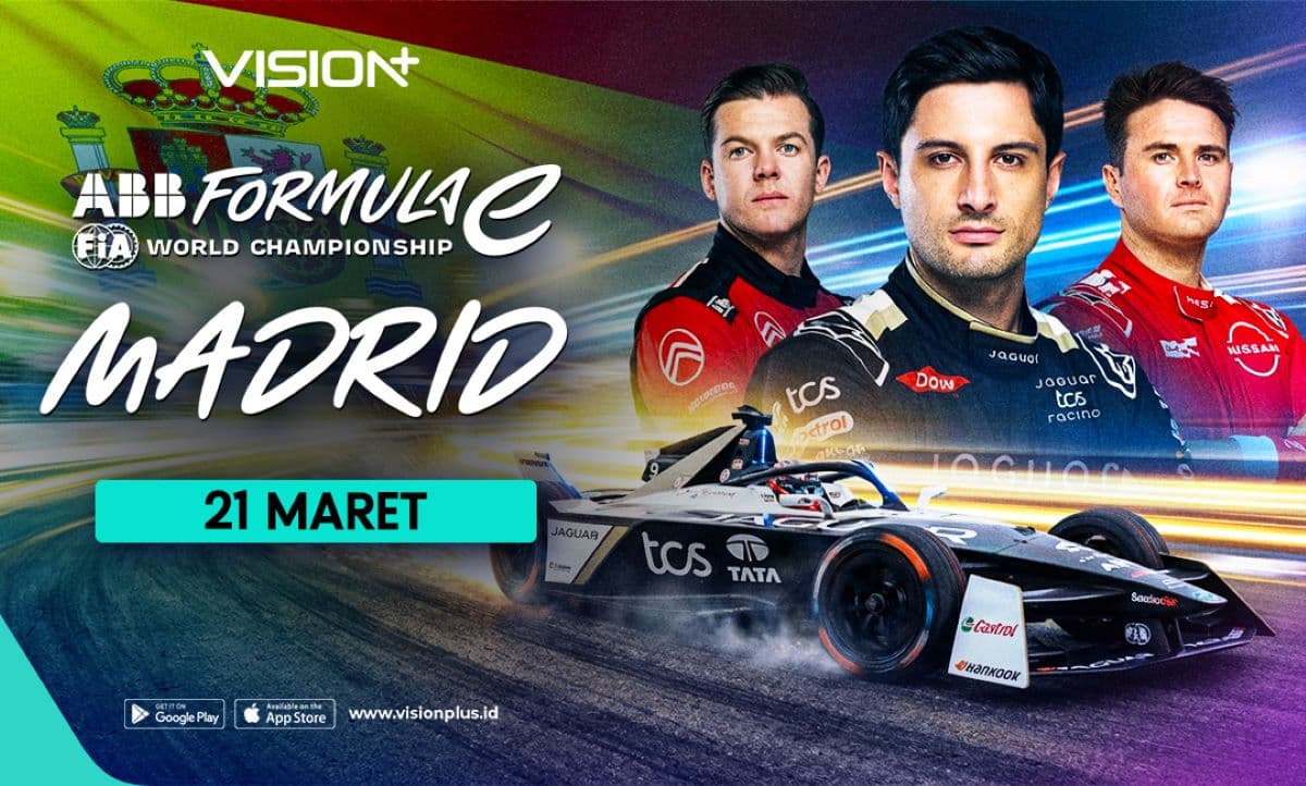 Jadwal dan Link Live Streaming Formula E Madrid 2026 di VISION+, Klik di Sini!