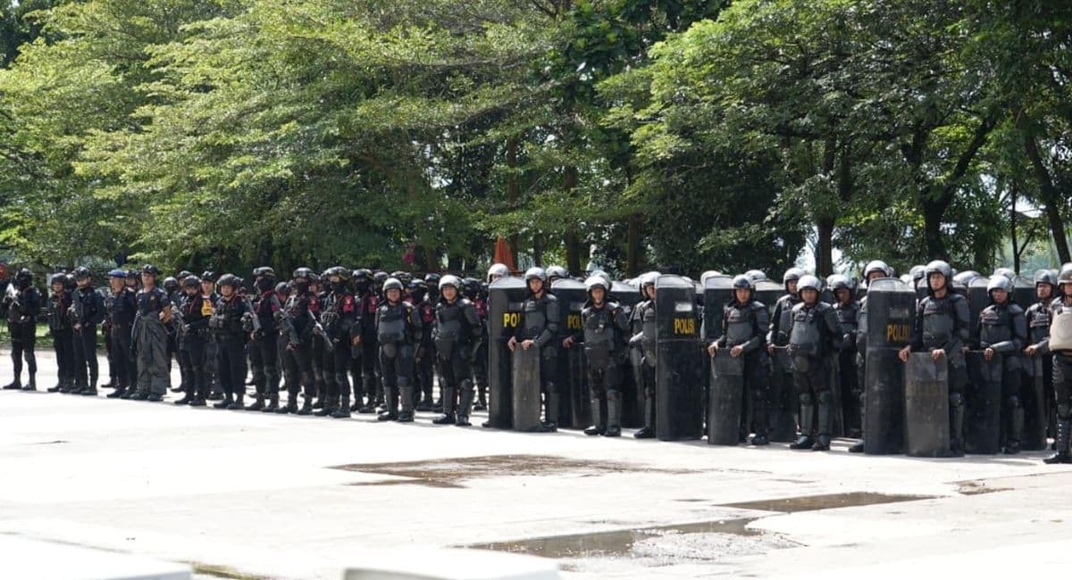 Polda Sumsel Uji Kesiapan Personel Antisipasi Gangguan Kamtibmas