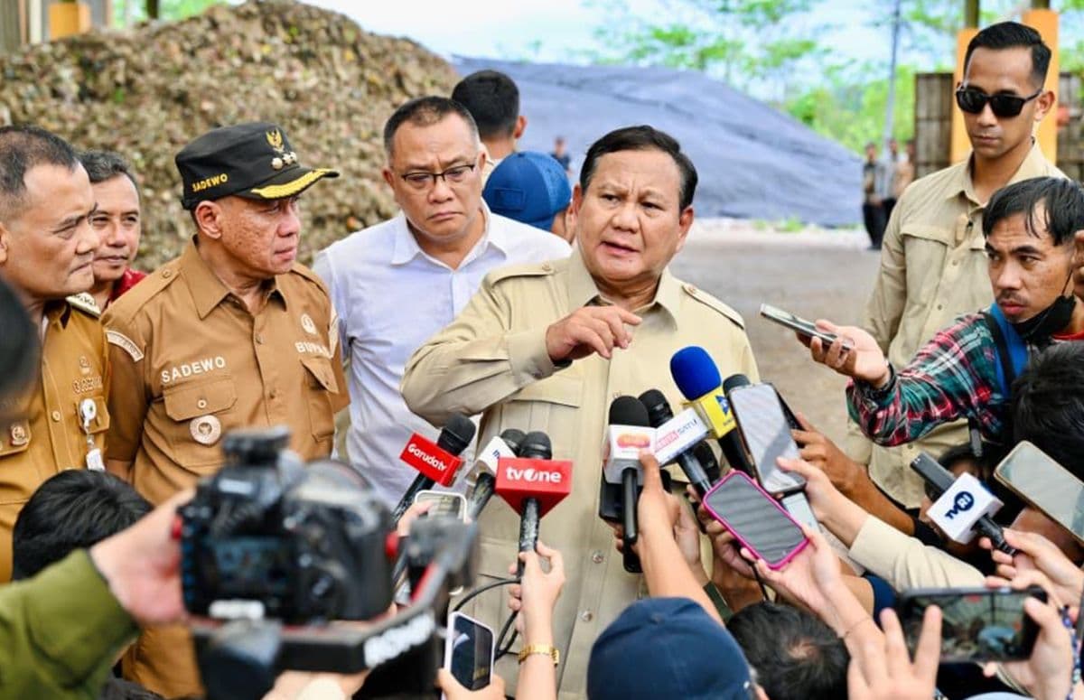 Prabowo: Penanganan Sampah Jadi Prioritas Nasional