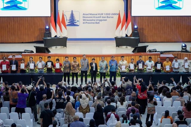 Akad Massal KUR 1.000 UMKM, BRI bersama Pemerintah Dorong Penguatan Ekonomi Kreatif di Bali