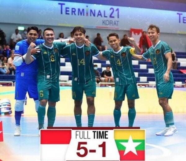 Timnas Futsal Indonesia Gasak Myanmar 5-1 di ASEAN Futsal Championship 2024