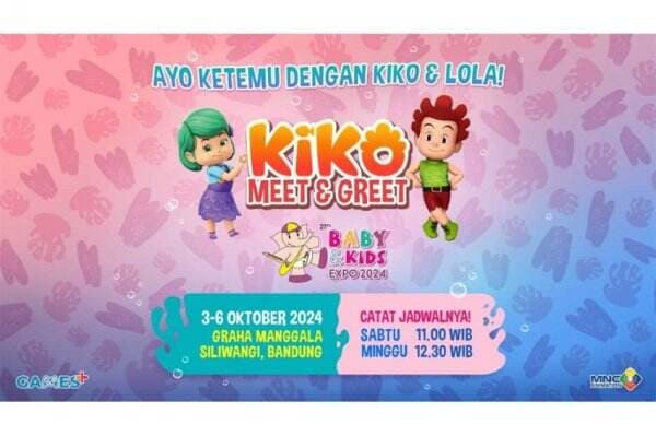 Seru! MNC Animation & Games Hadirkan KIKO dan LOLA, Siap Meriahkan Baby & Kids Expo di Bandung, 3-6 Oktober 2024