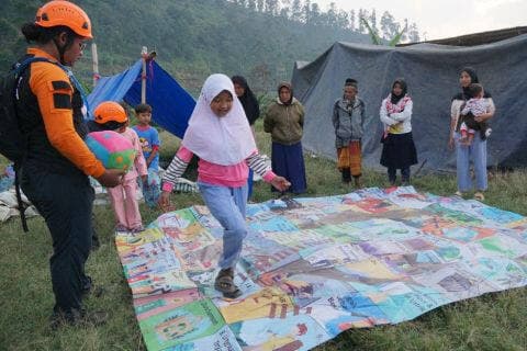 Dompet Dhuafa Hadirkan Taman Ceria untuk Anak-Anak Penyintas Gempa Bandung