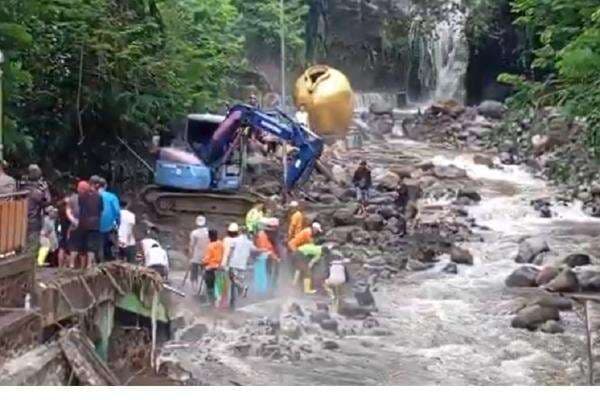 Kondisi Terkini Pancuran 13 Wisata Guci Tegal usai Diterjang Banjir Bandang