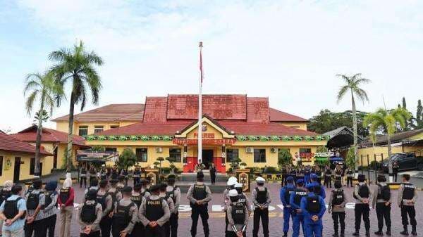 Antisipasi Kerawanan Kamtibmas, Polres Kobar Gelar Apel Siaga Akhir Pekan