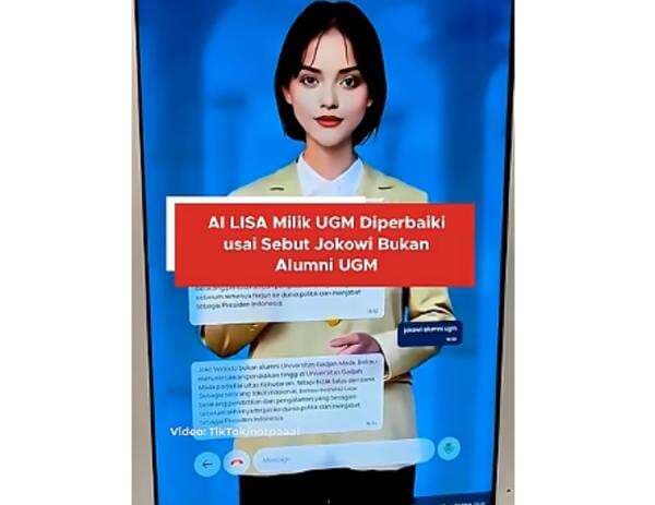 Mengenal AI Bernama LISA , Sebut Jokowi Bukan Alumni UGM