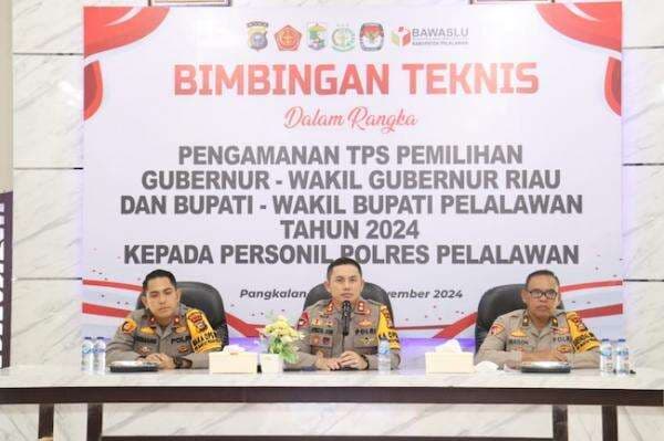 Polres Pelalawan Siapkan Personel Unggul untuk Amankan TPS Pilkada 2024