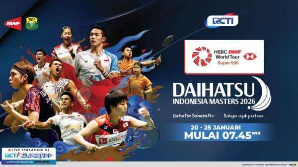 Jadwal Siaran Langsung Indonesia Masters 2026, Live di RCTI!