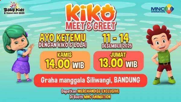 Besok, Kiko dan Lola Meriahkan Baby Kids and Teens Fest di Bandung