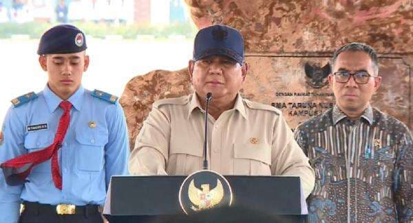Prabowo Ungkap Keunggulan SMA Taruna Nusantara, Bandingkan dengan Sekolah di Malaysia dan Inggris