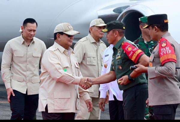 FOTO: Serba-Serbi Prabowo Kunjungi Semarang, Penjagaan Ketat TNI-Polri