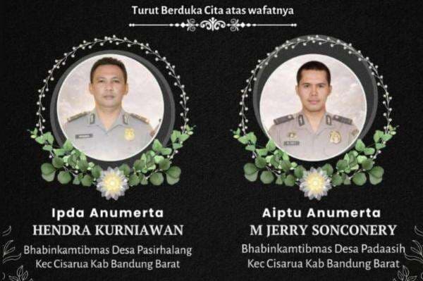 Identitas 2 Polisi Gugur saat Tolong Korban Longsor Cisarua, Aiptu Hendra dan Aipda M Jerry