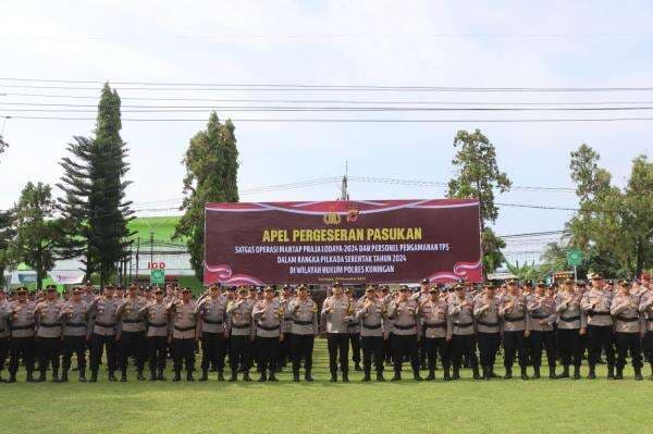 Jelang Pencoblosan Pilkada 2024 di Kuningan, Ratusan Personel Polisi Diterjunkan