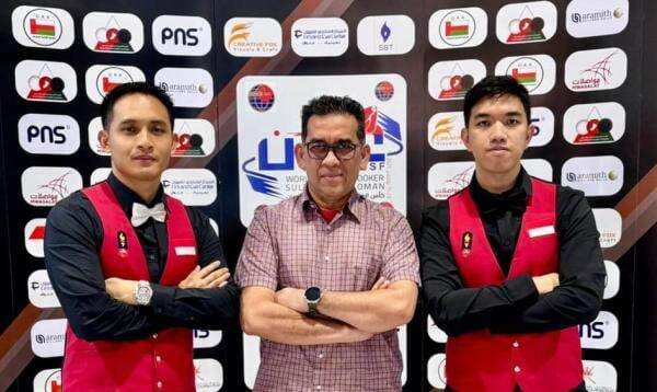 Tim Snooker Indonesia Menggila! Libas Bahrain 3–1 dan Tembus Top 12 Oman World Cup 2025