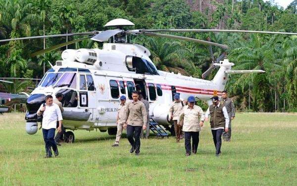 Prabowo Kirim Helikopter Pribadi ke Mualem untuk Penanganan Bencana Aceh