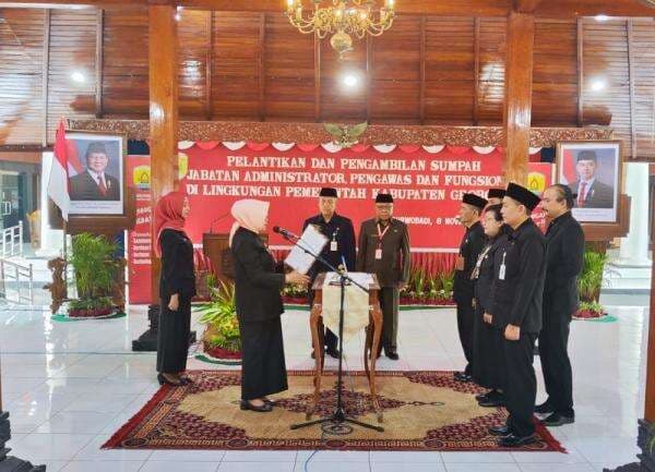 Bupati Grobogan Melantik Pejabat Administrator, Pengawasan dan Fungsional, Ini Pesannya