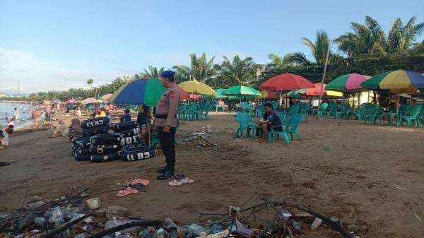 Weekend Days, Sat Polair Polres Polman Laksanakan Patroli Laut di Sekitar Wisata Pantai Bahari