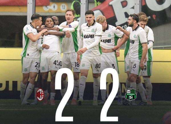 AC Milan vs Sassuolo Berakhir 2-2, Jay Idzes Dkk Berpeluang Tembus Zona Eropa! AC Milan vs Sassuolo Berakhir 2-2, Jay Idzes Dkk Berpeluang Tembus Zona Eropa!
