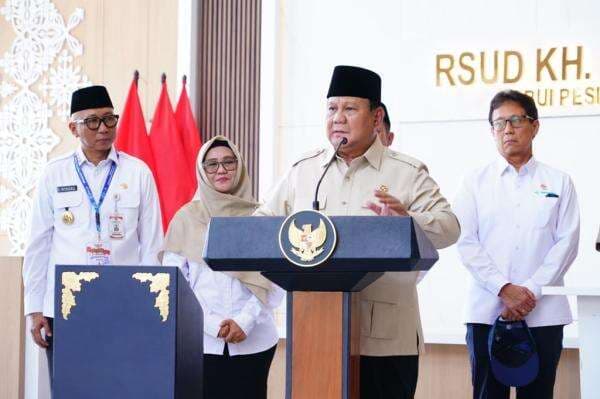 Presiden Prabowo Resmikan RSUD KH Muhammad Thohir Krui di Pesisir Barat, Dibangun PTPP