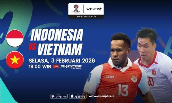 Jadwal dan Link Live Streaming Timnas Futsal Indonesia vs Vietnam di Perempatfinal Piala Asia Futsal 2026