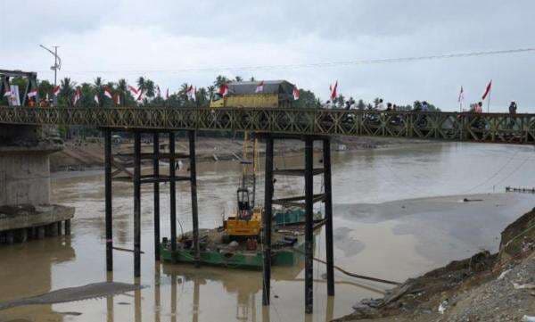 Jembatan Krueng Tingkem Dibuka, Akses ke Banda Aceh Kembali Terhubung Usai Banjir Bandang
