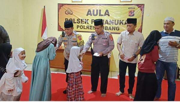 Polsek Pamanukan Gelar Pengajian dan Santunan untuk Anak Yatim Piatu