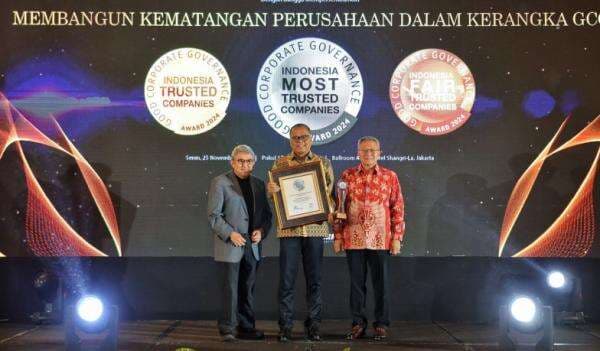 bank bjb Raih Predikat Most Trusted di Indonesia Good Corporate Governance Award 2024