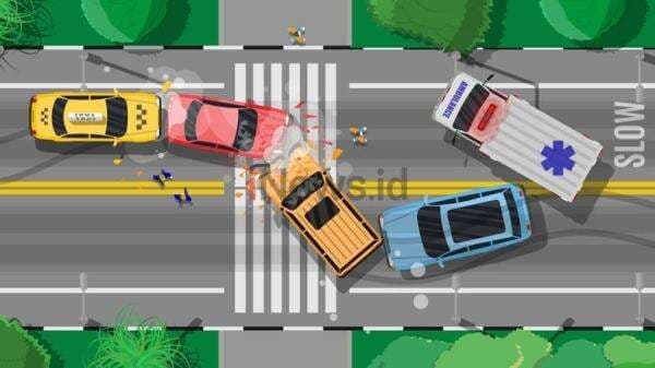 Kecelakaan Maut Mobil Pikap dengan 2 Truk di Jombang, 2 Orang Tewas 1 Kritis Kecelakaan Maut Mobil Pikap dengan 2 Truk di Jombang, 2 Orang Tewas 1 Kritis