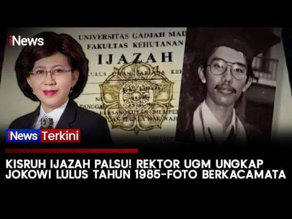 UGM Tegaskan Keaslian Ijazah Joko Widodo dan Klarifikasi soal Foto Berkacamata