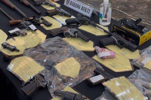 Perakit Senjata Ilegal di Sumedang Sulap Airfsoft Gun Jadi Senpi, Belajar lewat YouTube