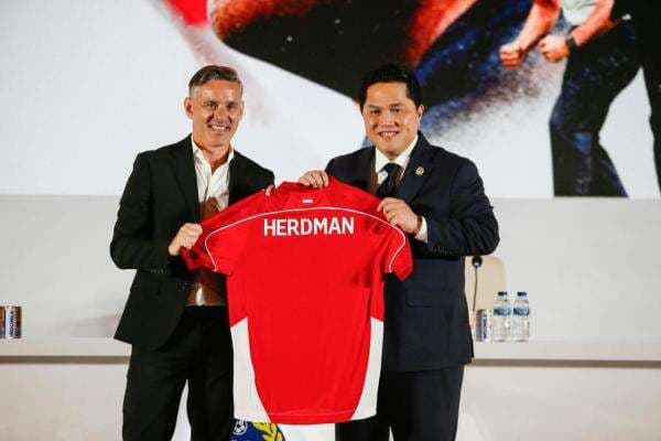 John Herdman Diperkenalkan, Erick Thohir Minta Semua Pihak Satu Barisan demi Timnas Indonesia