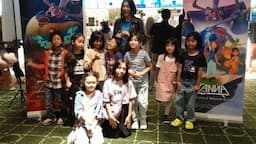 Petik Nilai-Nilai Positif, Siswa-Siswi Sekolah Kinderfield Depok Nobar Zanna:Whisper of Volcano Isle