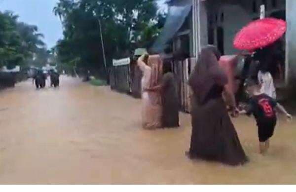 Banjir Susulan Terjang Pidie Jaya Aceh, Warga di Bantaran Sungai Diminta Mengungsi