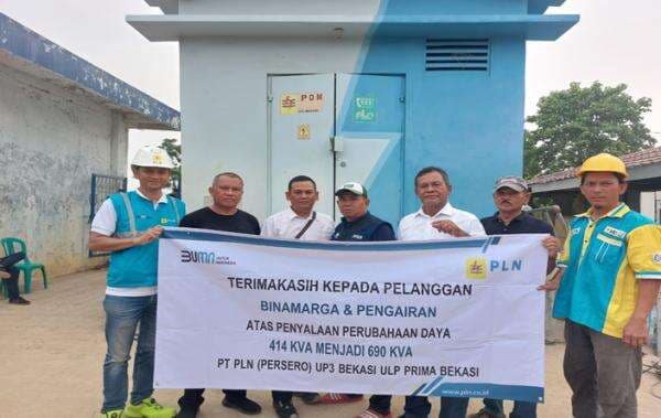 Dukung Irigasi 5 Desa, PLN Bekasi Tambah Daya Listrik Rumah Pompa Pengairan Cabangbungin