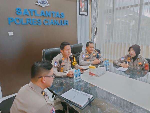 Satlantas Polres Cianjur Persiapkan Rencana Pengamanan Lalu Lintas Libur Nataru 2024