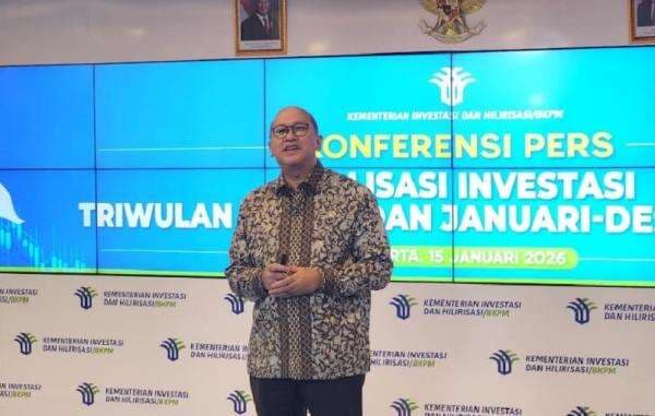 Realisasi Investasi RI 2025 Tembus Rp1.931 Triliun, Serap 2,7 Juta Tenaga Kerja