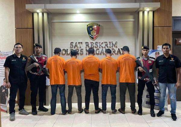 Polisi Ringkus 5 Pencuri Besi Milik PLTU Nagan Raya