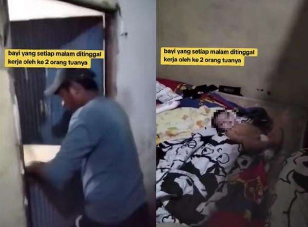 Viral, Bayi 3 Bulan Menangis di Kamar Kost Tengah Malam Tanpa Orangtua
