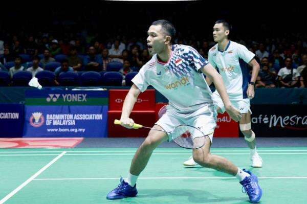 Fajar/Fikri Tembus Semifinal Malaysia Open 2026 usai Hajar Rankireddy/Shetty