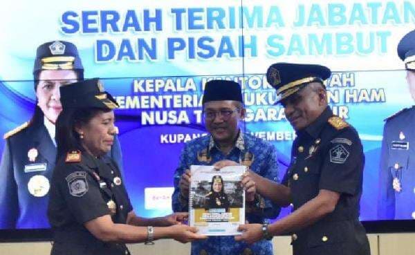 Kepala Kanwil Kumham NTT Resmi Berganti, Silvester SIli Laba Gantikan Marciana Djone