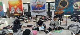 Lomba Menggambar dan Pameran Seni Meriahkan HUT ke-79 PGRI