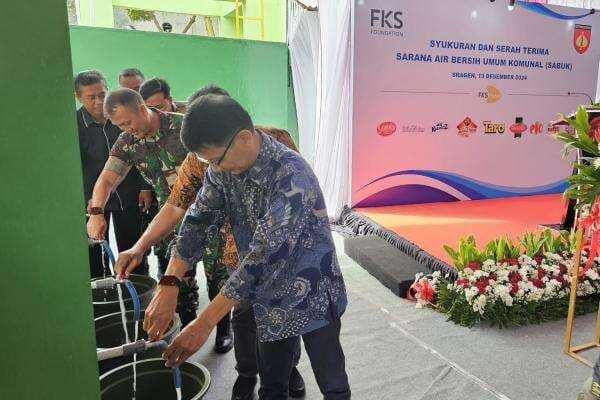 FKS Foundation dan Tiga Pilar Sejahtera Selesaikan Pembangunan Sumur Bor di Desa Sepat Sragen