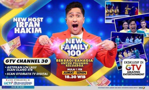 Semua Baru di New Family 100! Irfan Hakim Siap Bagi-Bagi Kebahagiaan dan Hadiah Fantastis 