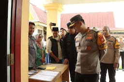 Pleno Tingkat Kecamatan Dimulai, Kapolres Inhu dan Tim Pamatwil  Lakukan Monitoring