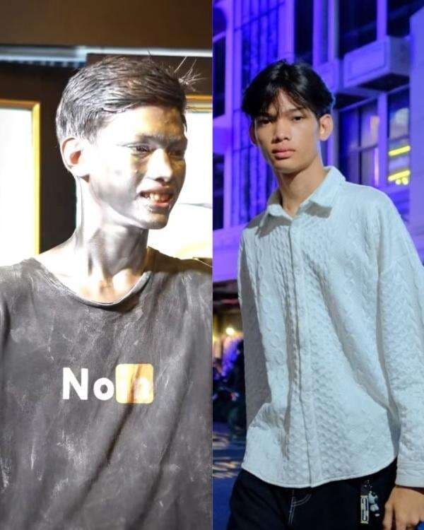 Profil dan Potret Mike Octavian, dari Manusia Silver Kini Jadi Model Brand Ternama