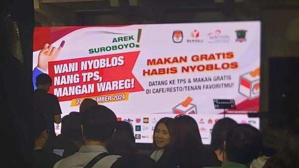 Mau Makan Gratis 27 November 2024, Nyoblos Dulu, Begini Terobosan Apkrindo Jatim Gunakan Gak Pilih