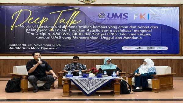 FKI UMS Sosialisasi Program Kemahasiswaan, Lindungi Mahasiswa dari Tindakan Asusila