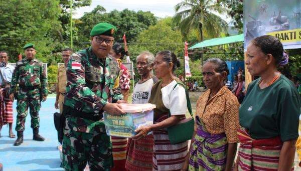 Momen Indah Dirasakan Warga Supun TTU saat Hari Juang TNI AD Ke-79